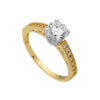 Solitaire en or
