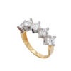 Bague à Cinq Pierres En Or
